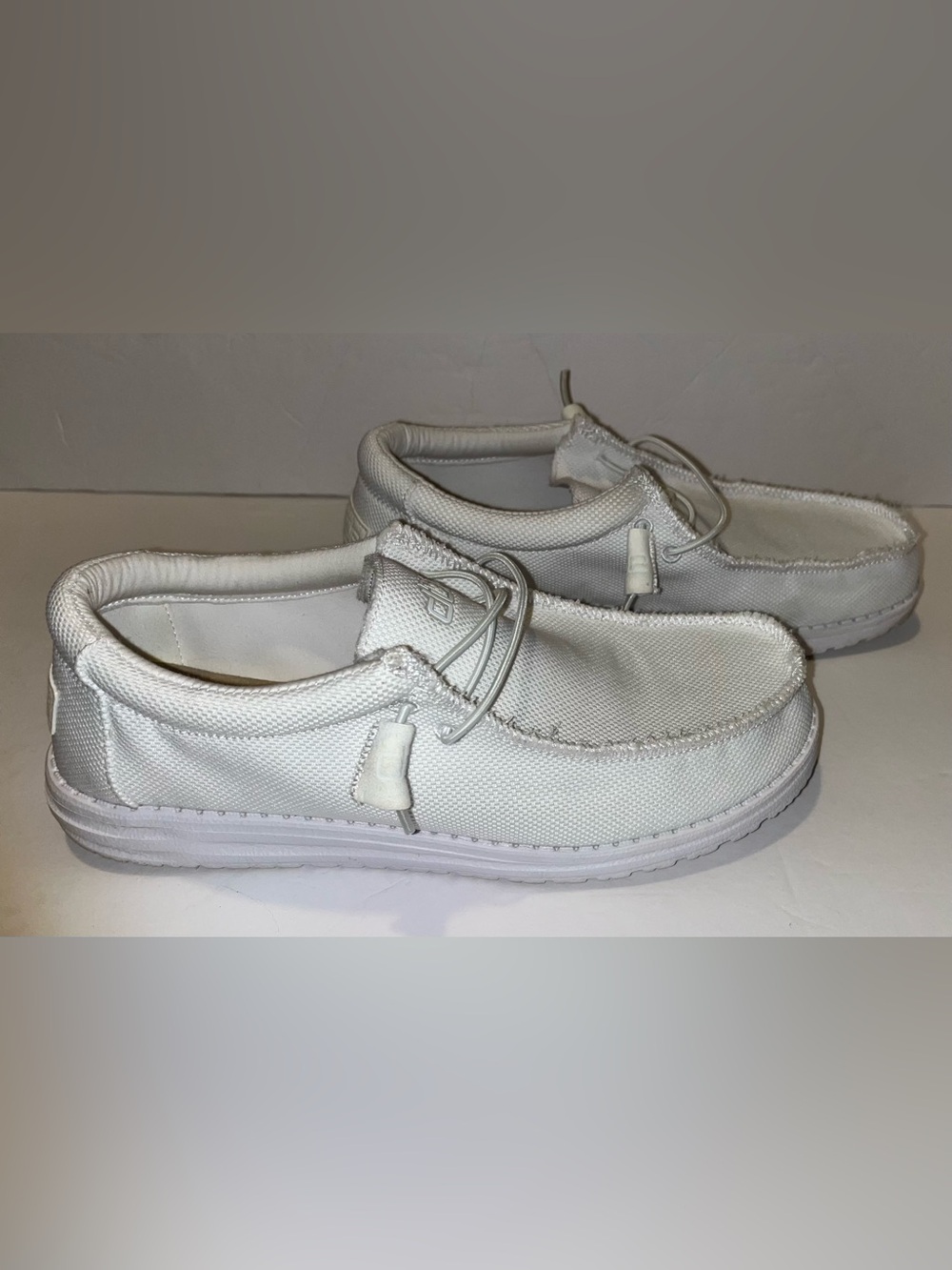 Hey Dude Men’s White Wally Artic White Slip-on-shoe Size 9 - Picture 5 of 14